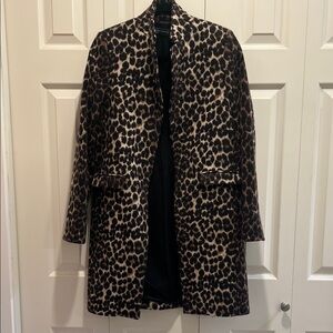 Zara Animal Print Trench Coat